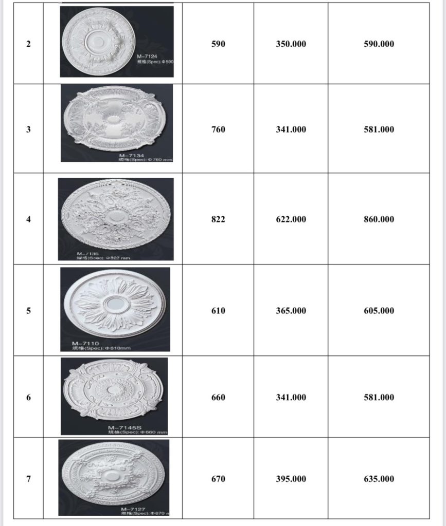 BBG Phào chỉ PU văn 06